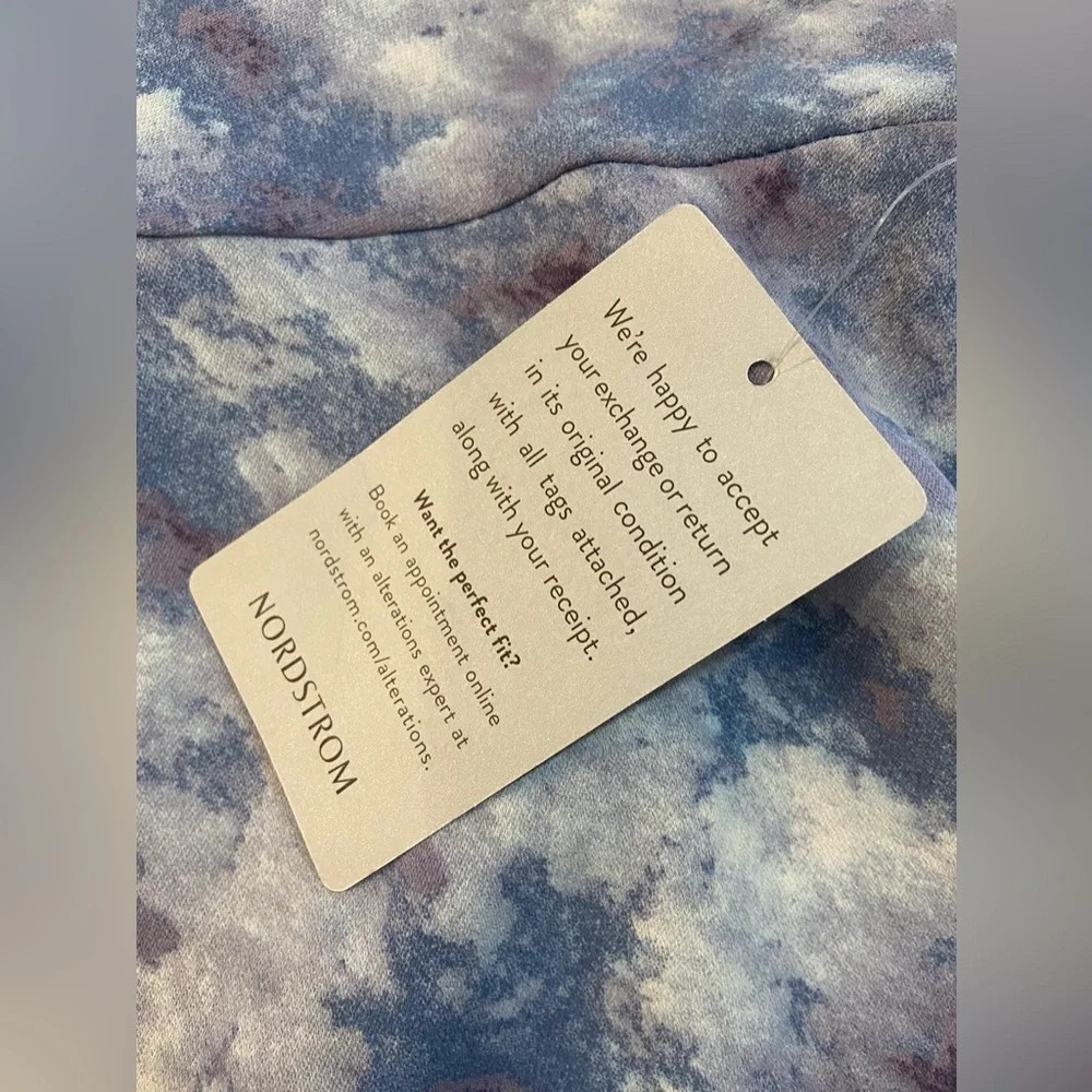 ASTR THE LABEL Purple Marble Spaghetti Strap Mini Dress Large Scoop Neck NWT - Picture 10 of 12